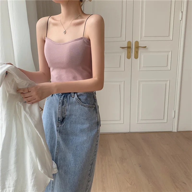 Sommer kurze Neck holder Tank Top Frauen y2k Kleidung schwarz weiß rosa ärmelloses Korsett rücken frei ausgehen Crop Tops Sexys Frauen