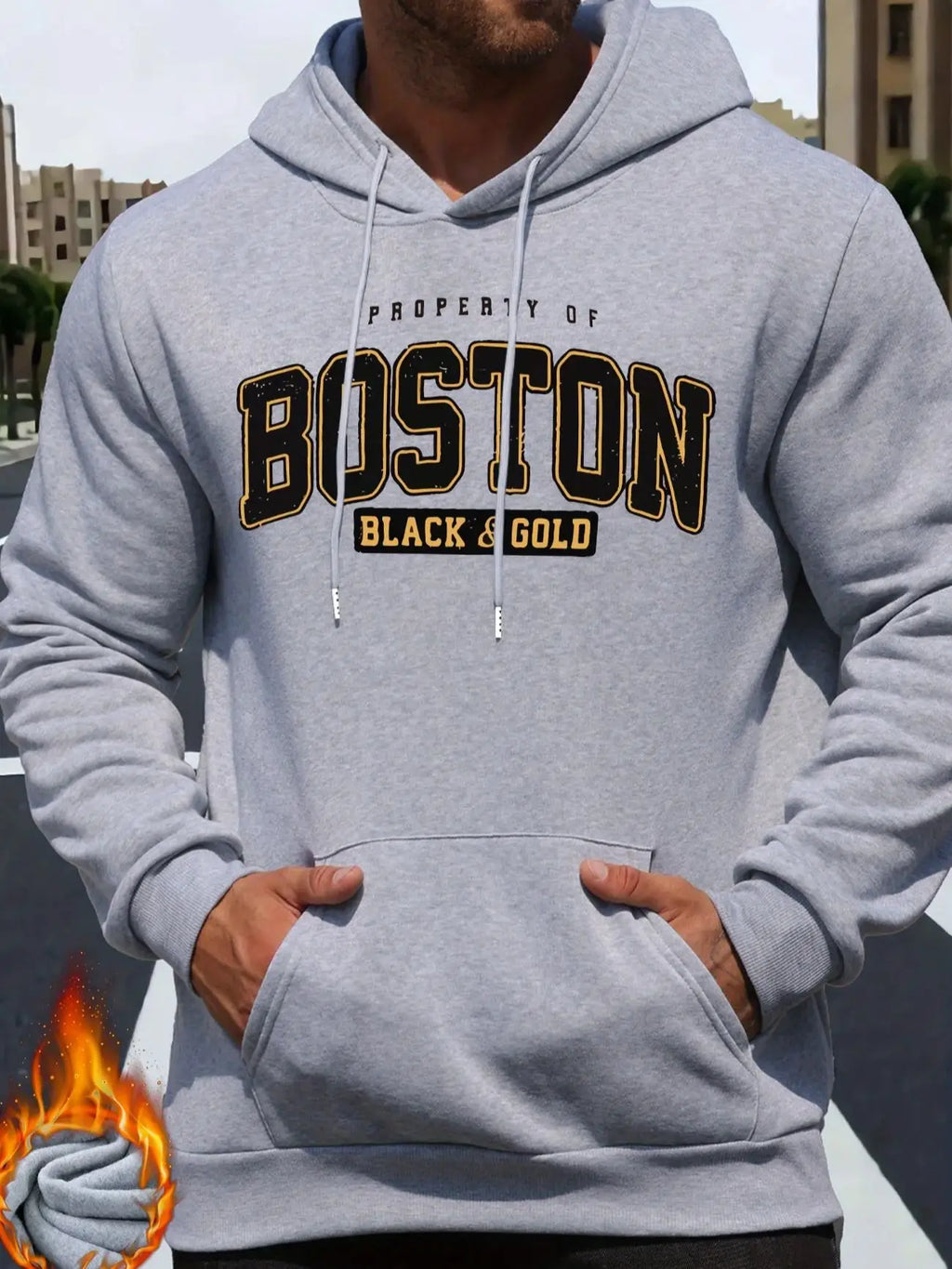 Herbst/Winter Boston Hoodie Design Herren Street Style Sportswear Herbst Casual Hoodie Mode Rundhals Hoodie