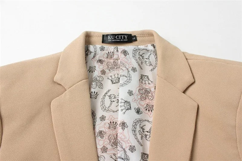 2024 Men Slim fit New Fashion Blazer Suit Jacket Black Blue Red Plus size L to 5XL Male Blazers Mens Coat Wedding Dress