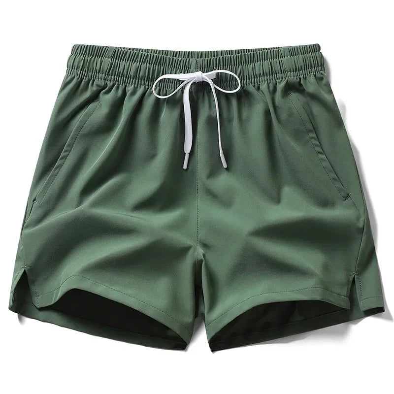 Gym Shorts Herren Sport Jogginghose Taschen Gym Casual Shorts Basic Leichte Hosen Laufen Jogging Strand Shorts Männer Bademode