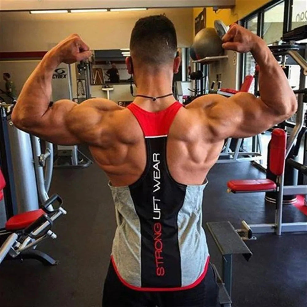 Herren-Bodybuilding-Tanktop, Fitnessstudios, Fitness, ärmelloses Hemd, 2025, neue männliche Baumwollkleidung, modisches Singlet-Weste, Unterhemd für Herren