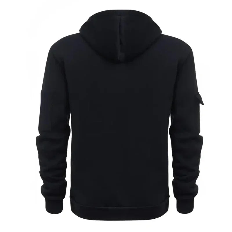 Lässiges Sport-Langarm-Sweatshirt für Herren mit Kapuze in großen Größen und modischer Fitness-Pullover für Herbst und Winter 2025