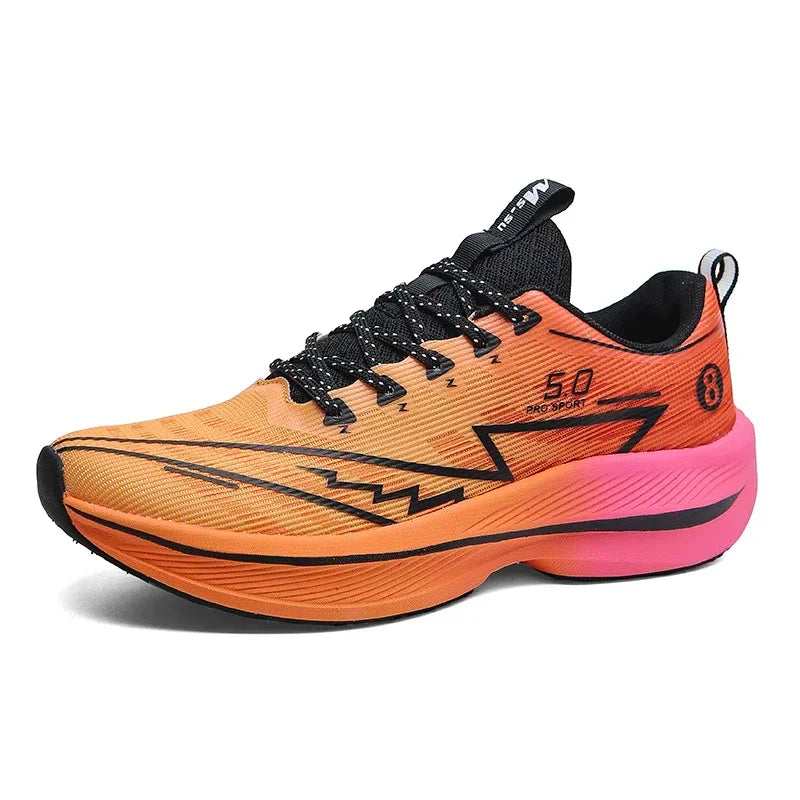 Marke männer Carbon Platte Laufschuhe Weiche Kissen Stoßdämpfende Sport Schuhe Unisex Turnschuhe Licht Anti-Slip Training Schuhe