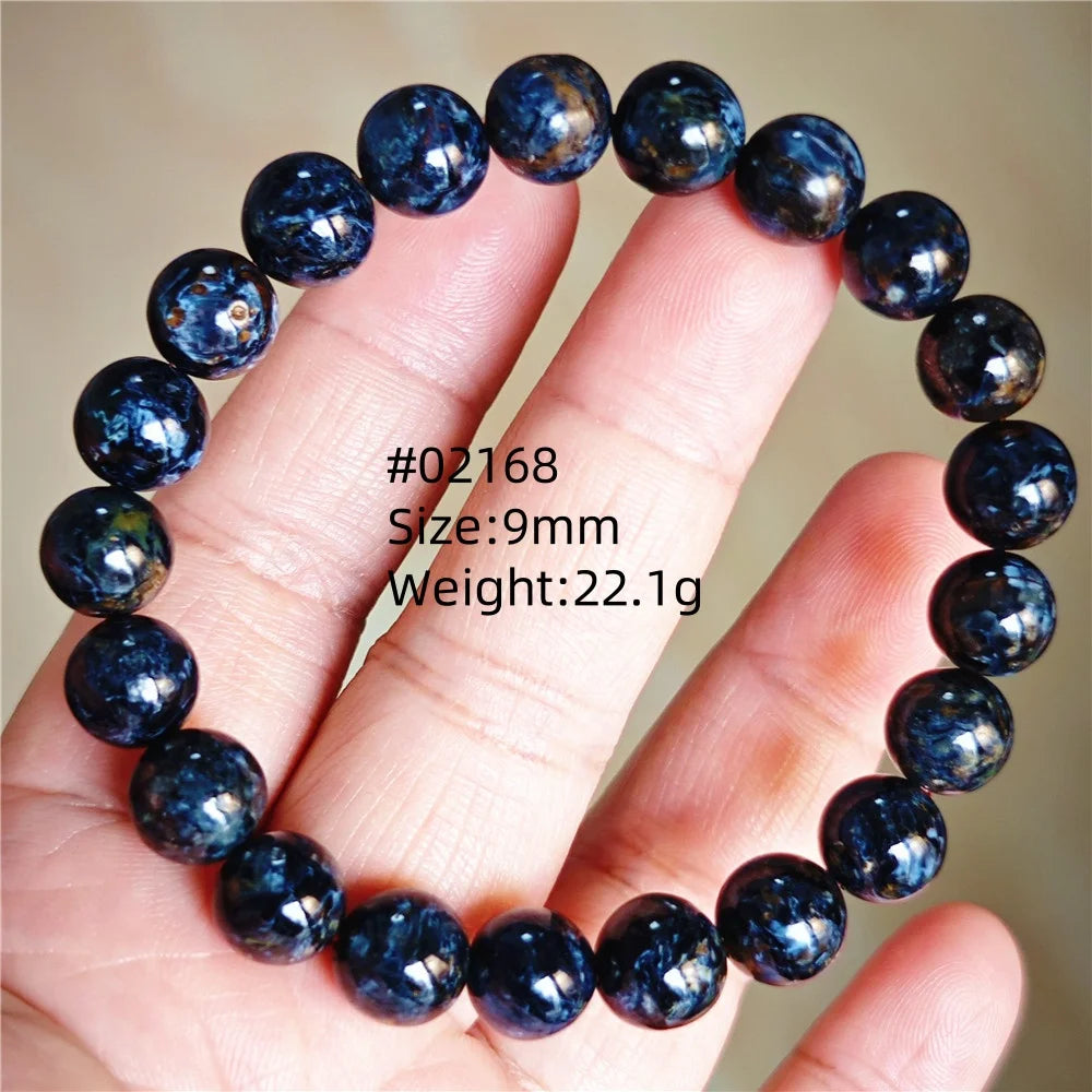Natürliche blaue Pietersite Runde Perlen Armband Schmuck 12,5 mm Feuer Pietersite Namibia Feuer Pietersite Seltene Steinperlen AAAAAA