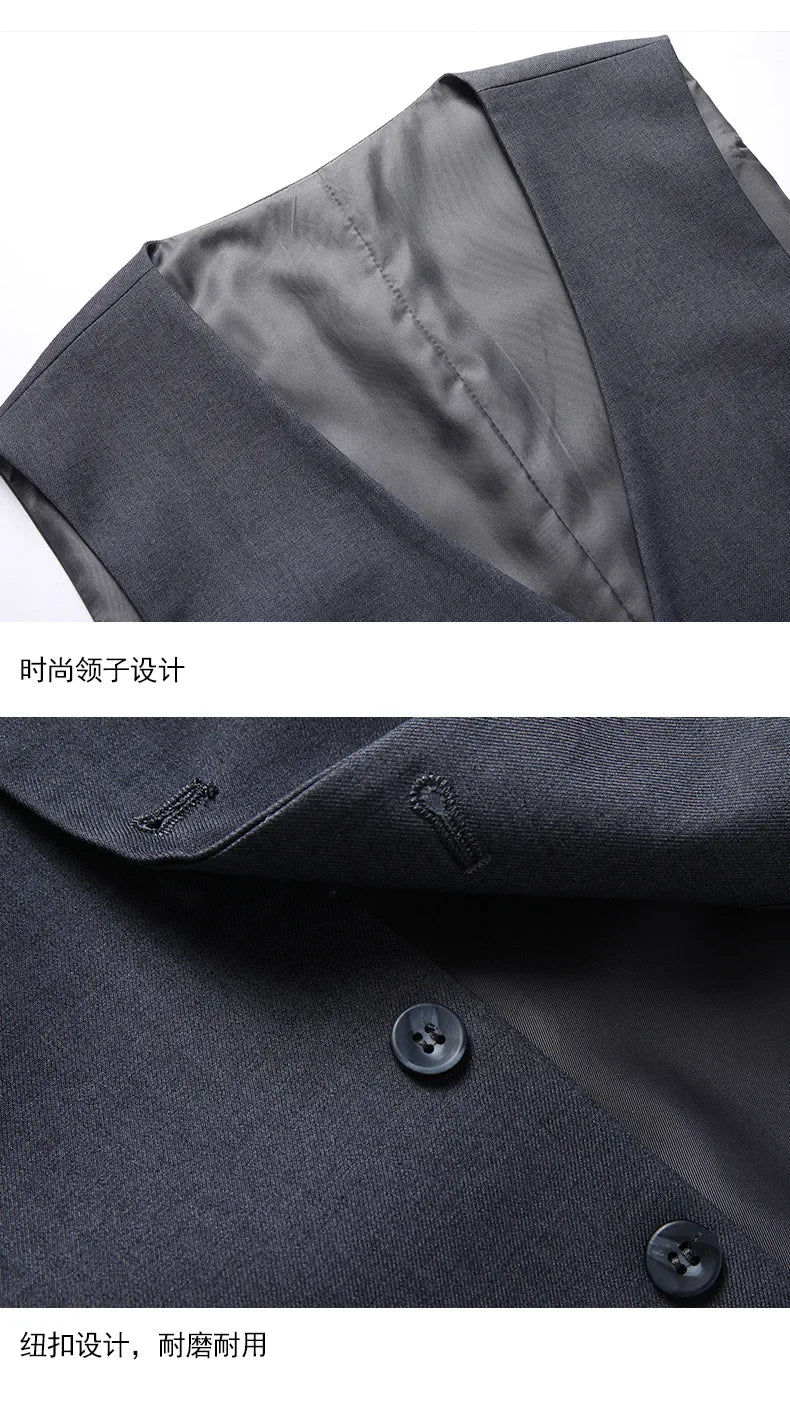 Anzug Boutique Herrenmode Business (Blazer + Weste + Hose) Gentleman's Hochzeit Casual Professioneller formeller Anzug 3-teilig M-6XL