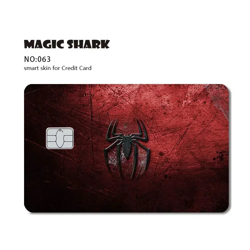 Magic Shark Bat Skull Graffiti Tiger PVC Soft Sticker Film Skin Cover für Debit Credit Card Waterproof