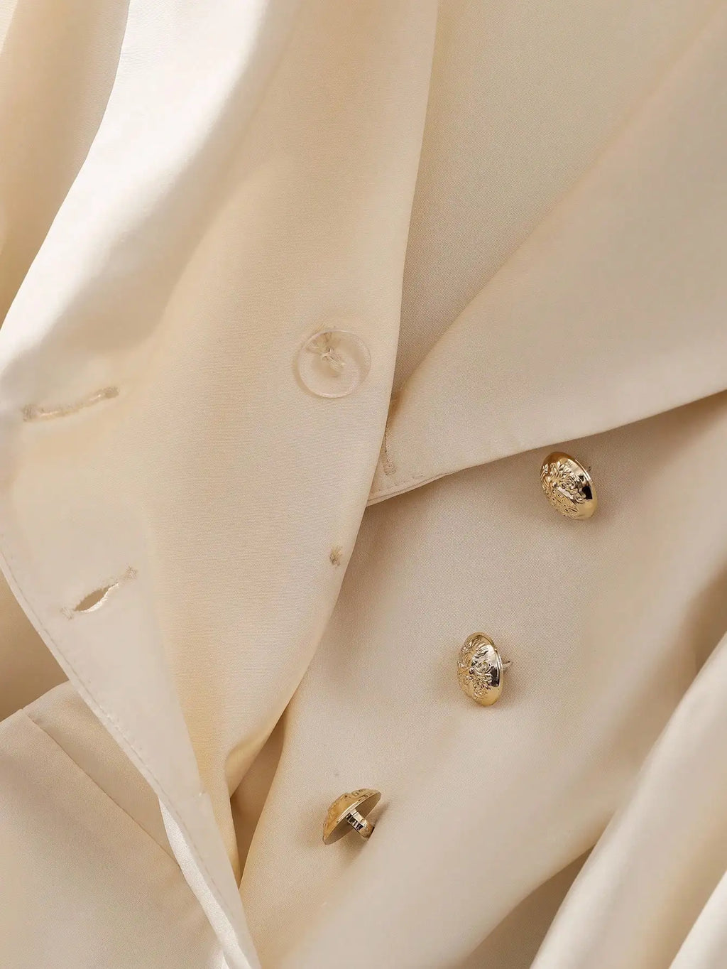 Elegantes, einfarbiges Midikleid mit Reverskragen, langen Ärmeln und Doppelknopfleiste für Damen, Herbstkleidung.