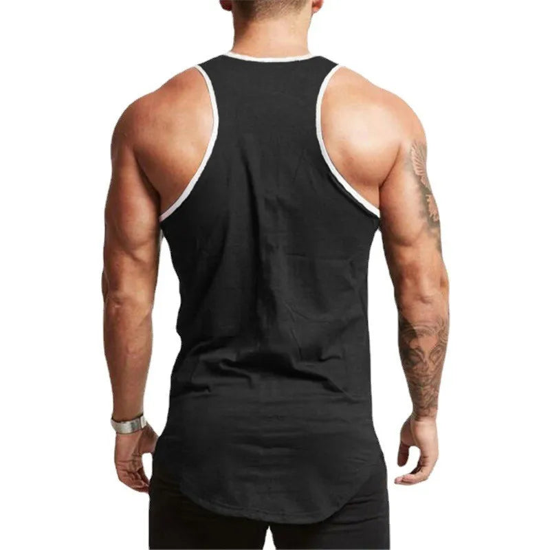 Sommer Baumwolle atmungsaktive ärmellose T-Shirt Fitness studio Bodybuilding Training lässige Tanktops Herren Fitness Muskel cool Gefühl Unterhemden