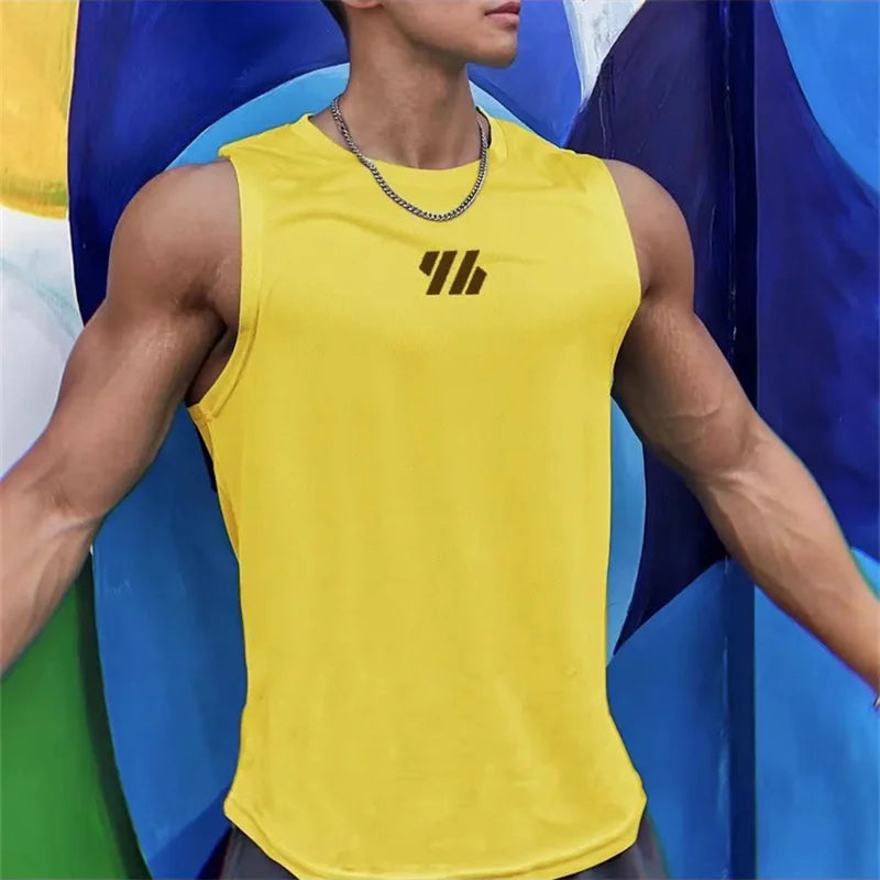 2024 neueste Sommer Gym Weste hochwertige Mesh Shirt ärmellose T-Shirts Männer Tanktops Basketball Laufen Fitness Sport Weste Männer