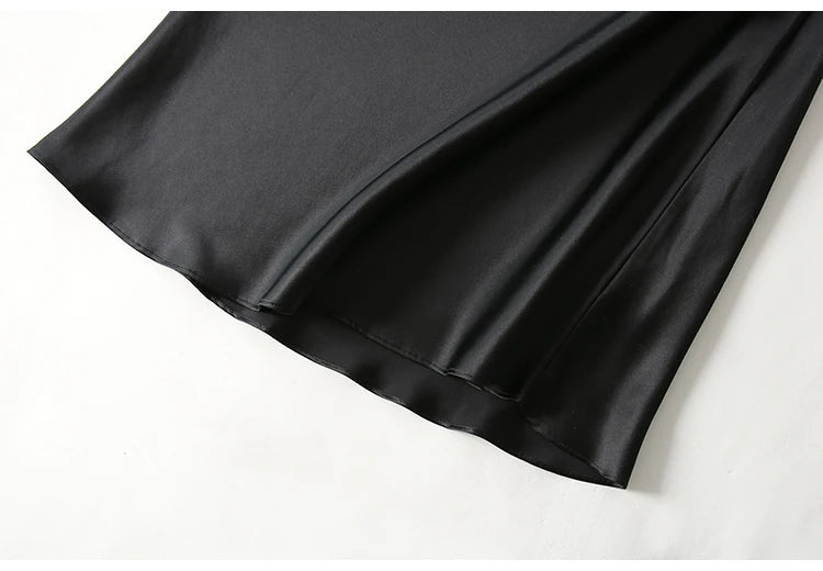 SuyaDream Damen-Minikleid, 19 mm, 100 % echte Seide, ärmellos, solide Spaghettiträger, Schlafkleider, 2022, elegante, schicke Kleidung