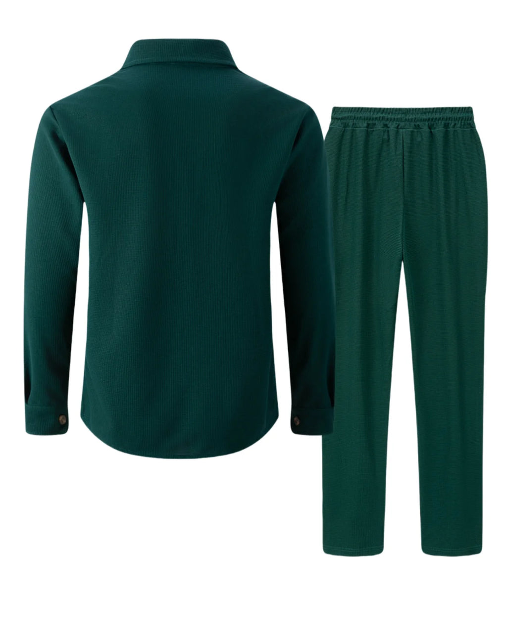 Männer Frühling Herbst Casual Anzug Street Style Einfarbig Lose Gepolsterte Lange Ärmeln Zwei-Stück Set Modische Oberbekleidung anzug set
