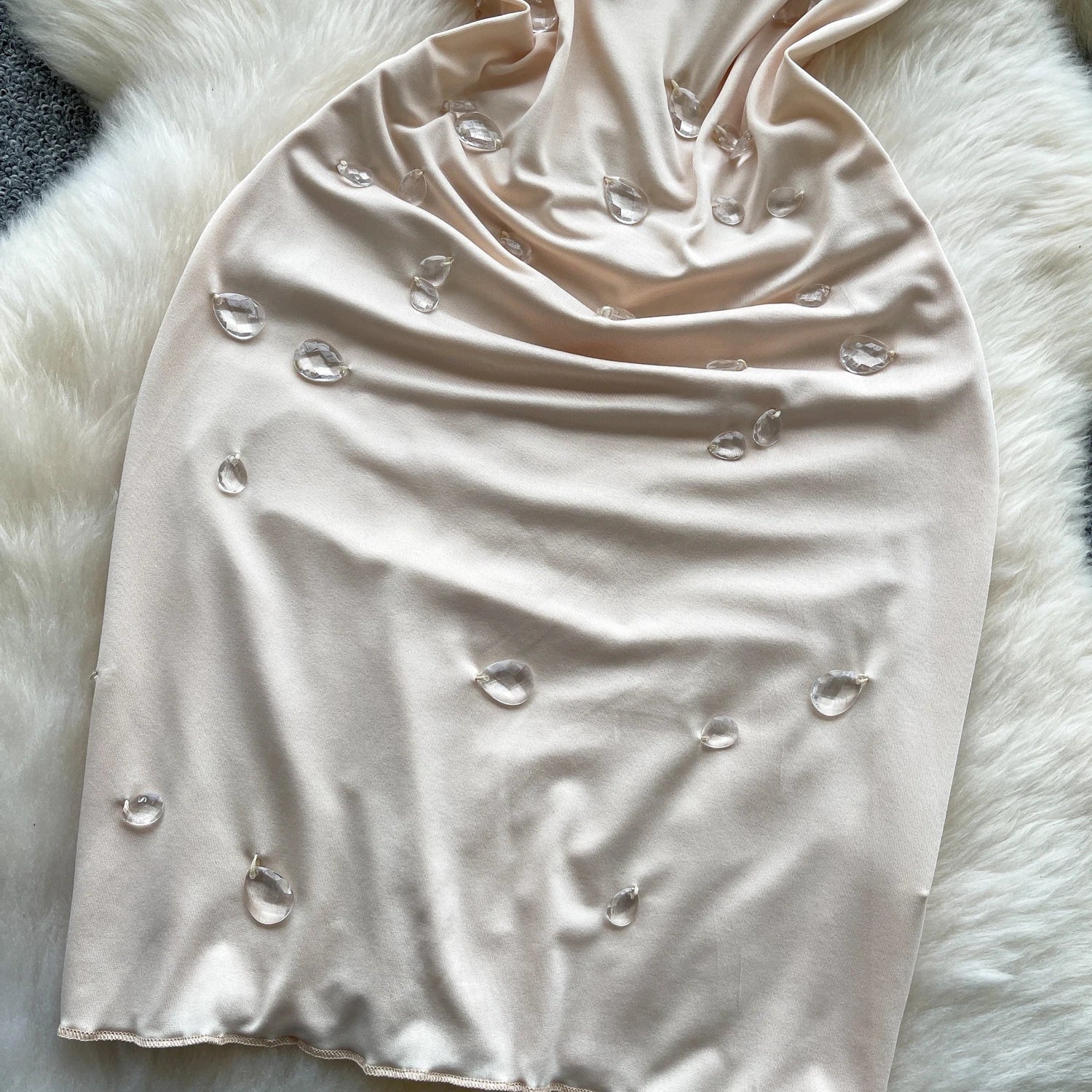 SINGREINY Mode Perlen Mini Sommerkleid Transparent Sling Design Schwingen Kragen Heißer Sommer Damen Sexy Backless, Figurbetontes Kleid