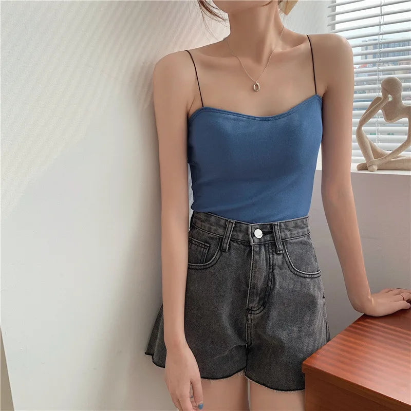 Sommer kurze Neck holder Tank Top Frauen y2k Kleidung schwarz weiß rosa ärmelloses Korsett rücken frei ausgehen Crop Tops Sexys Frauen