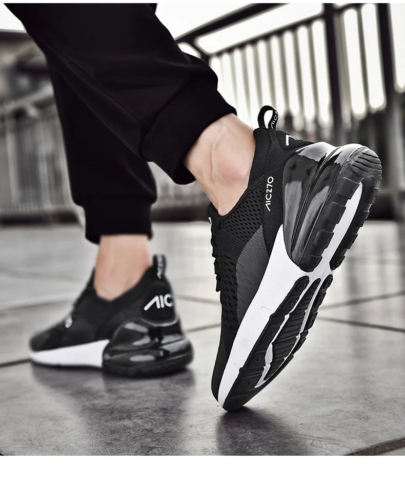 Herren-Sneaker für Outdoor-Jogging, Sportschuhe für die Herbstsaison, Damen-Freizeitschuhe, Plattform-Mesh-Atmungsaktive Freizeitschuhe, Größen 36-47