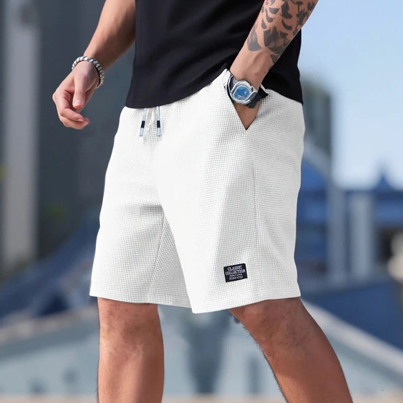 Herren-Shorts, Freizeithosen für Herren, Strandshorts für Herren, Sport-Shorts für Herren, neuer modischer strukturierter Stoff, atmungsaktive Hosen, geeignet für tägliche Freizeitkleidung und Sport