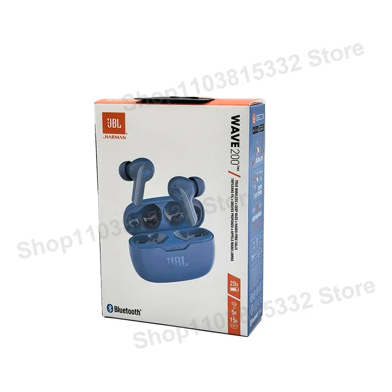 Original JBL Wave 200TWS Kabellose Ohrhörer True Headset JBL W200 TWS Bluetooth 5.0 Kopfhörer Sportkopfhörer mit Mikrofon