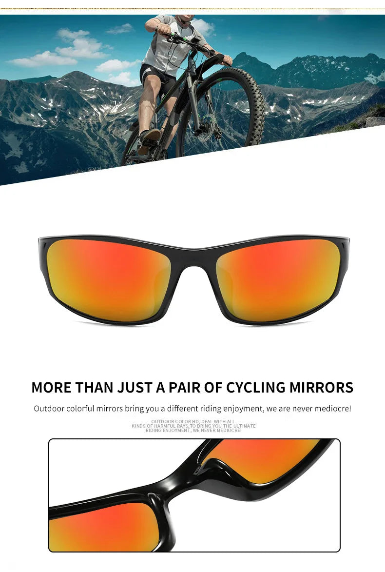 2023 New Fashion Polarized Sunglasses Color Changing Men Outdoor Sports Cycling Eyewear Road Mountain Bike Cycling Glasses