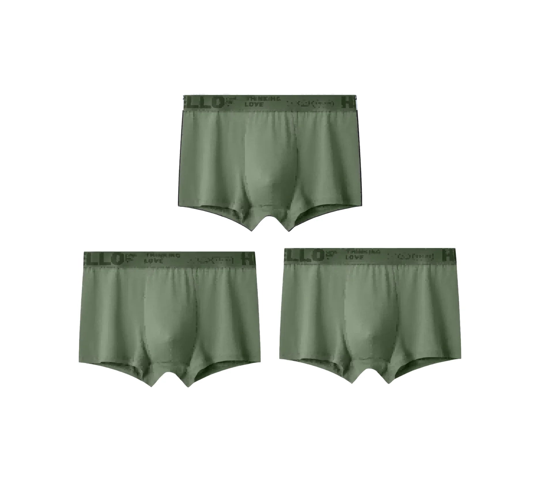 1/3Pc Männer Höschen Atmungsaktive Antibakterielle Boxer Shorts Vier-ecke Shorts Jugendliche Gestrickte Reine Farbe U Konvexen männlichen Unterhose