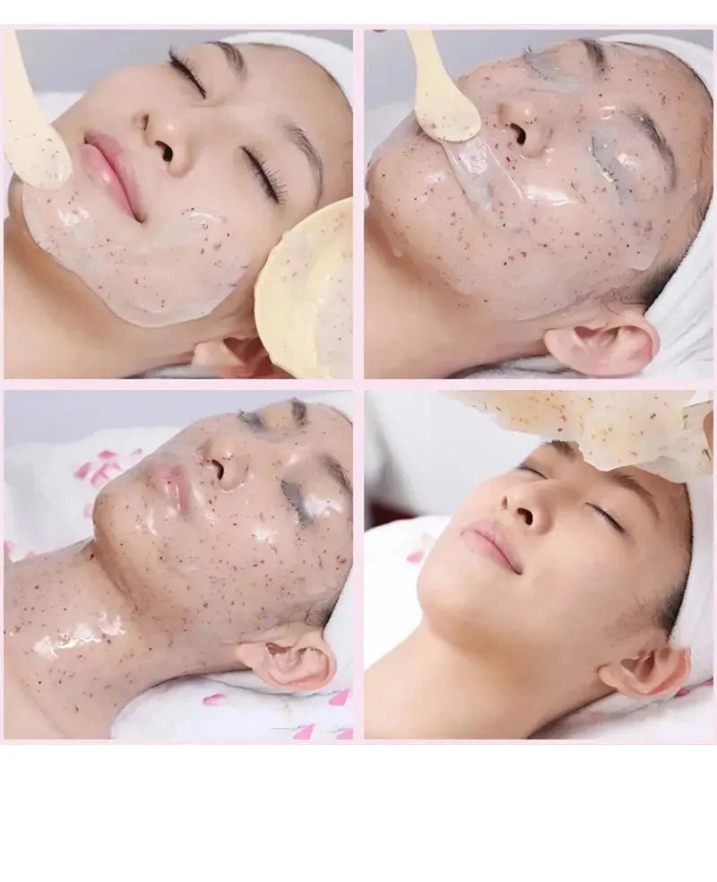 350g Feuchtigkeitsspendende 24K Gold Weiche Maske Pulver Rosenblütenblatt Kristall Gelee Maske Pulver Hautpflege Dropshipping