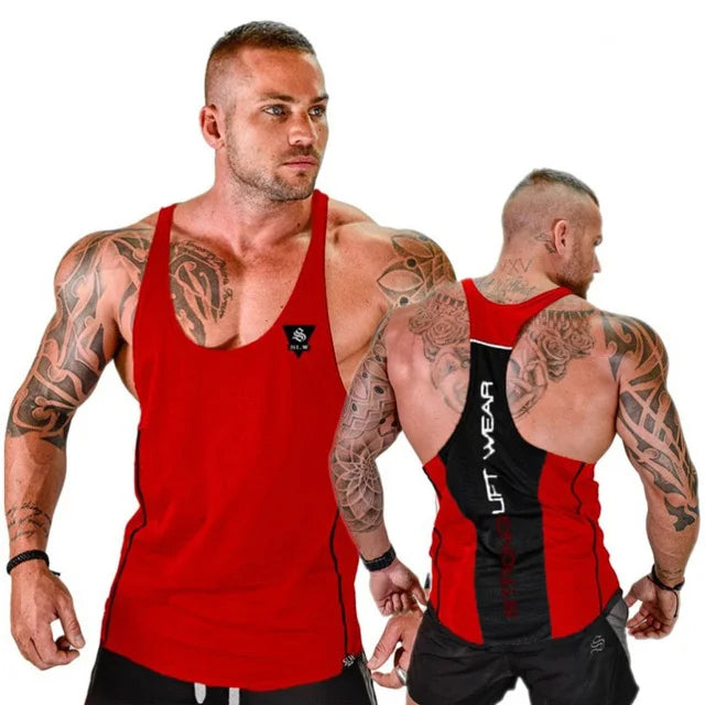 Herren-Bodybuilding-Tanktop, Fitnessstudios, Fitness, ärmelloses Hemd, 2025, neue männliche Baumwollkleidung, modisches Singlet-Weste, Unterhemd für Herren