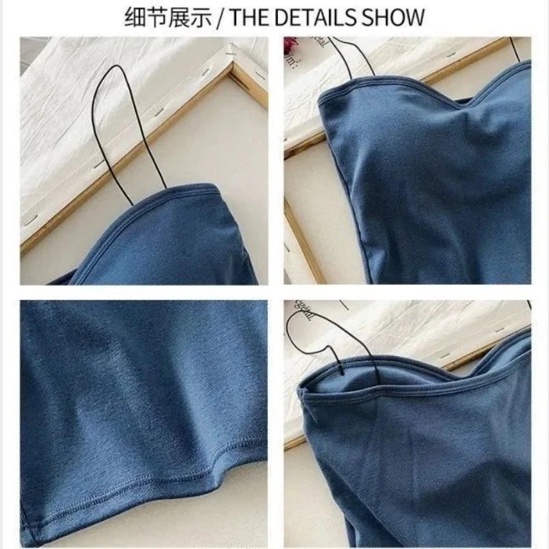 Sommer kurze Neck holder Tank Top Frauen y2k Kleidung schwarz weiß rosa ärmelloses Korsett rücken frei ausgehen Crop Tops Sexys Frauen