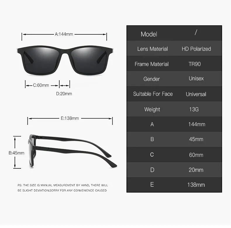 Tr polarisierte sonnenbrille für männer und frauen fahren brille fischer brille klassische sport brille