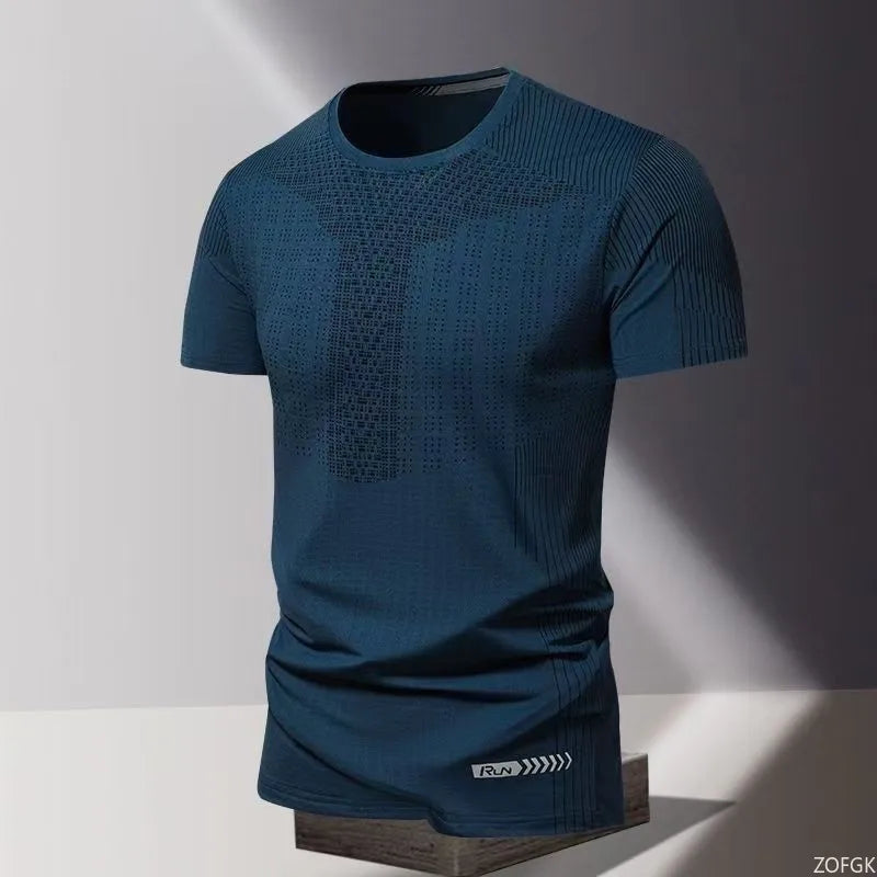 Sommer schnell trocknende Kleidung 3D-gedrucktes Herren-T-Shirt, übergroßes, lockeres Rundhals-Kurzarmshirt