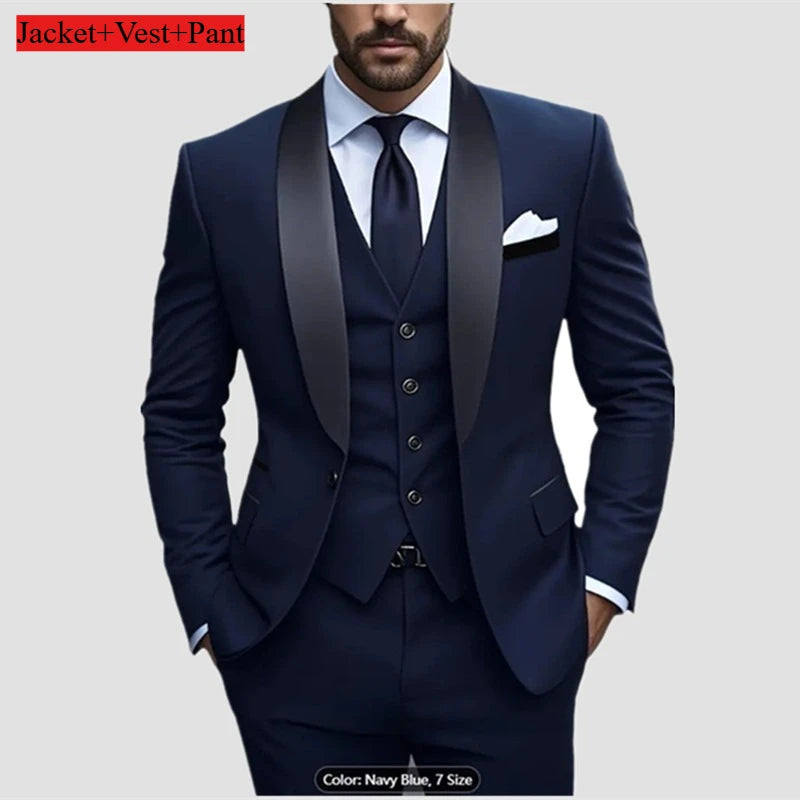 Männer Formale Slim Fit Smoking Prom Anzug Männlichen Bräutigam Hochzeit Blazer Hohe Qualität Trauzeuge Luxus Kleid Business Bankett Party Anzug