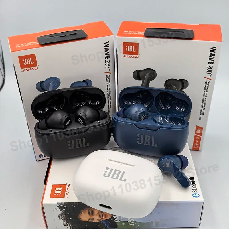 Original JBL Wave 200TWS Kabellose Ohrhörer True Headset JBL W200 TWS Bluetooth 5.0 Kopfhörer Sportkopfhörer mit Mikrofon