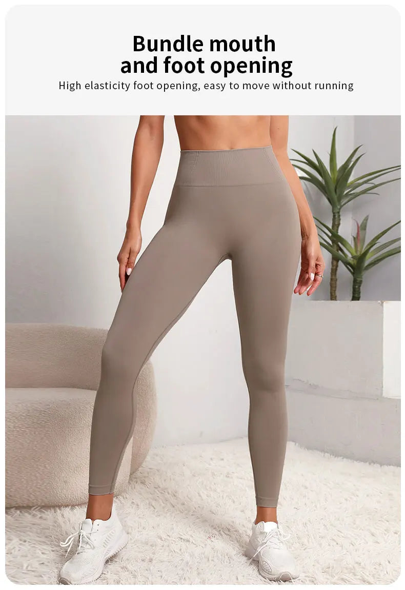 Damen-Leggings mit hoher Taille, Po-Lifting, Bauchkontrolle, Trainingshose, weich, dehnbar, bequem, für Yoga, Laufen, Sport