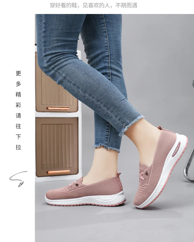 Sommer Damenschuhe Neue Mode Freizeitschuhe Atmungsaktive bequeme Sportschuhe Damenschuhe