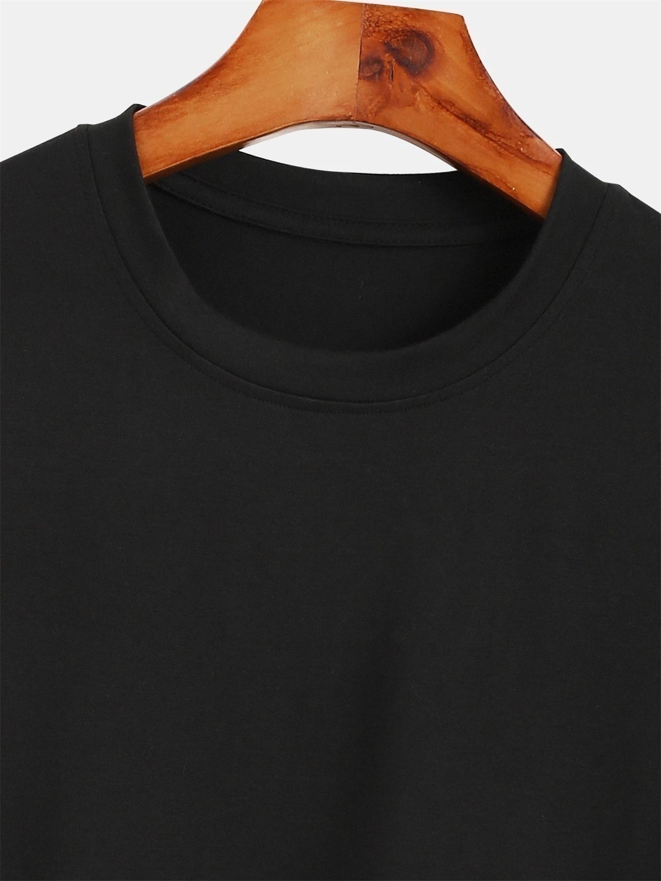 Men's 100% pure cotton loose fit plus size comfortable casual sports New York letter printed round neck long sleeved T-shirt top