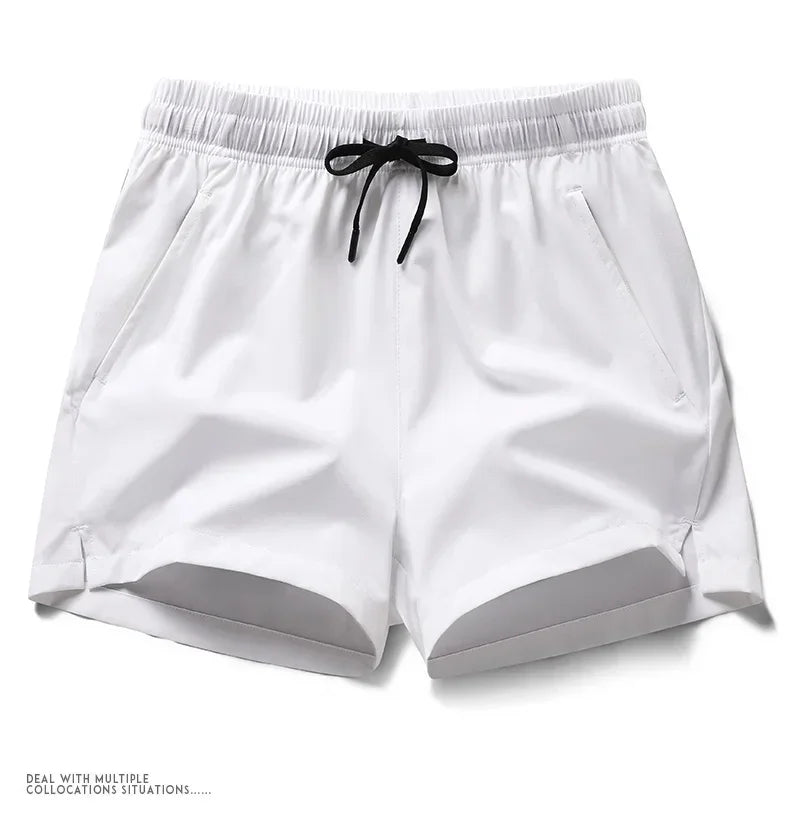 Gym Shorts Herren Sport Jogginghose Taschen Gym Casual Shorts Basic Leichte Hosen Laufen Jogging Strand Shorts Männer Bademode