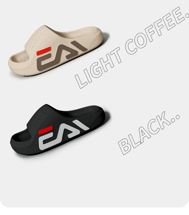 Extra dicke Sohle für Herren, weiches Luftkissen, lässige Hausschuhe, EVA-Sandalen, modische Flip-Flops, Outdoor, Sommer, Strandschuhe am Meer