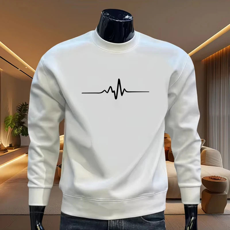 Hot Sales Mens Sweatshirts Printed Tops Sports Jogging Man Clothing Casual Office Home Pullover Quality Long Sleeves Streetwear