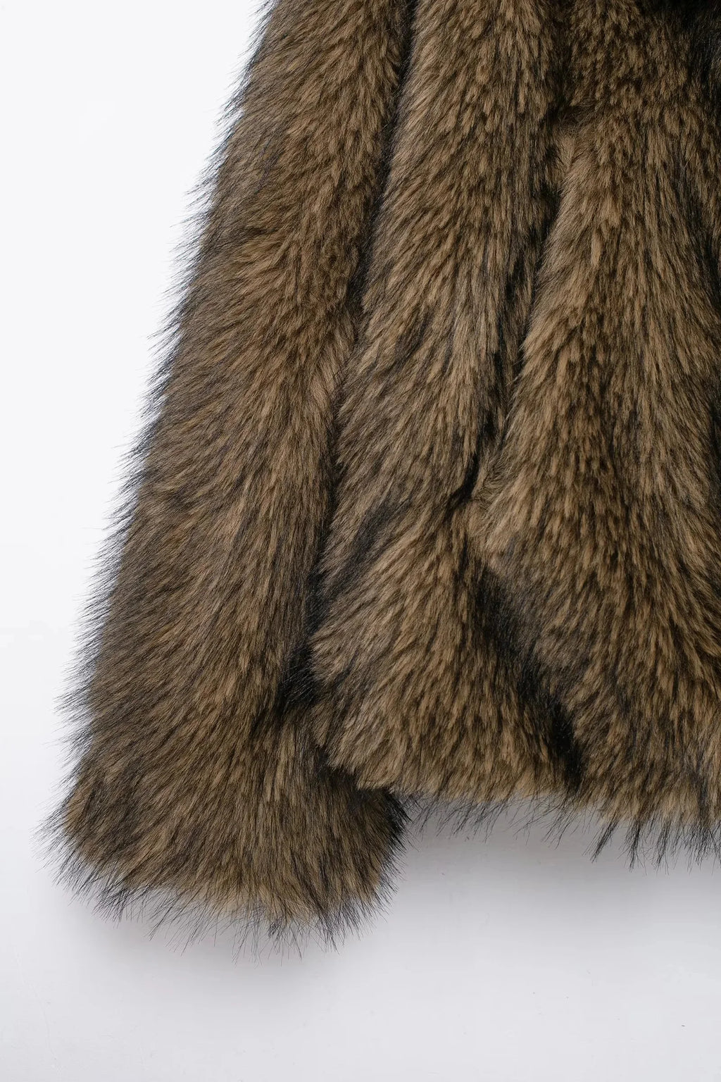 KONDALA 2025, Herbst und Winter, lässig, Kunstpelz, braun, für Damen, warme Jacken, Streetwear, Umlegekragen, Weihnachten, übergroße, elegante Mäntel