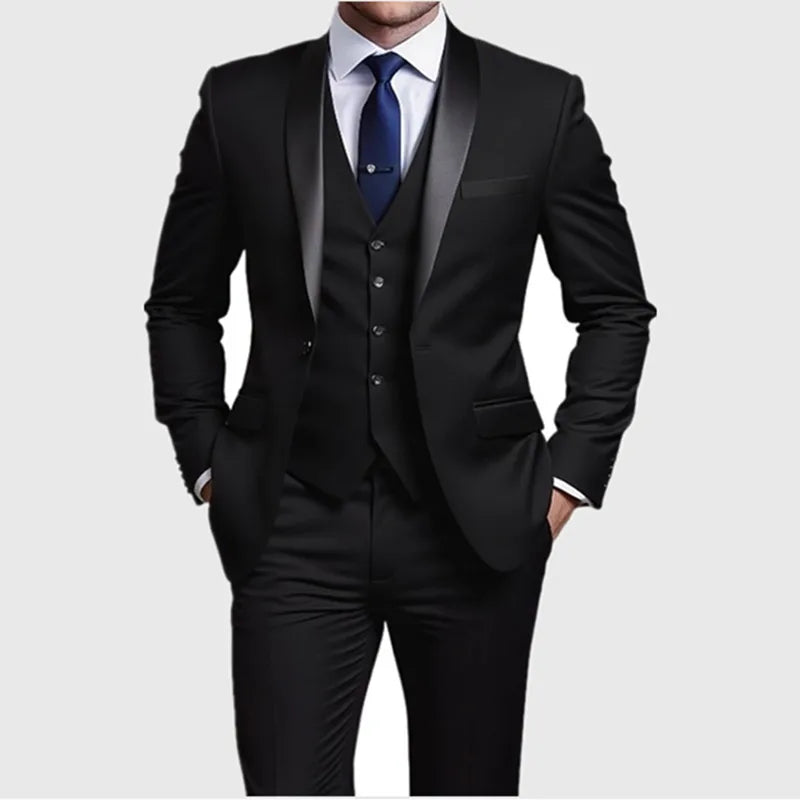 Männer Formale Slim Fit Smoking Prom Anzug Männlichen Bräutigam Hochzeit Blazer Hohe Qualität Trauzeuge Luxus Kleid Business Bankett Party Anzug