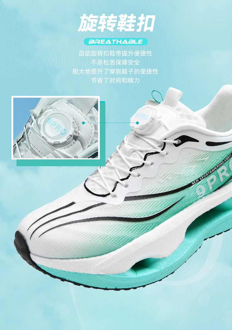 Spezialität Carbon Platte Sport Laufschuhe Marathon Air Kissen Männer Atmungsaktive Leichte Frauen Bequeme Rutschfeste Turnschuhe