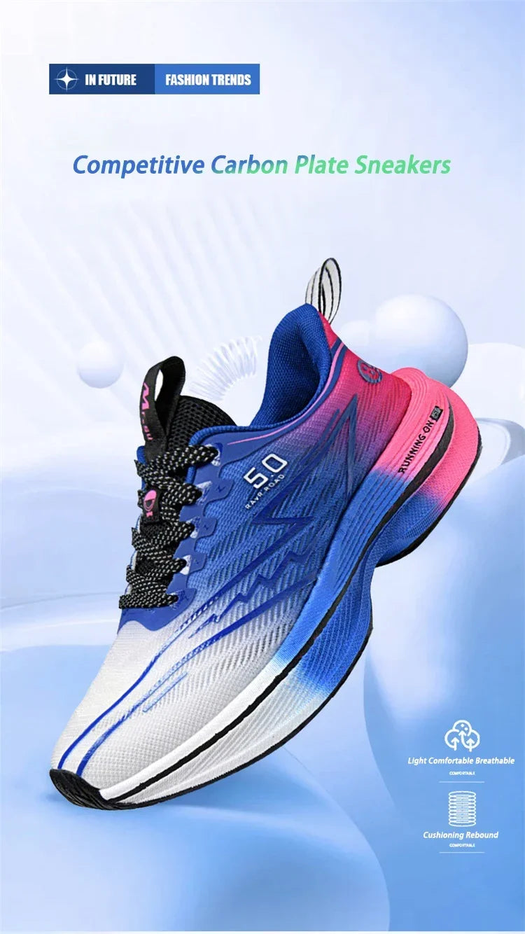 Marke männer Carbon Platte Laufschuhe Weiche Kissen Stoßdämpfende Sport Schuhe Unisex Turnschuhe Licht Anti-Slip Training Schuhe
