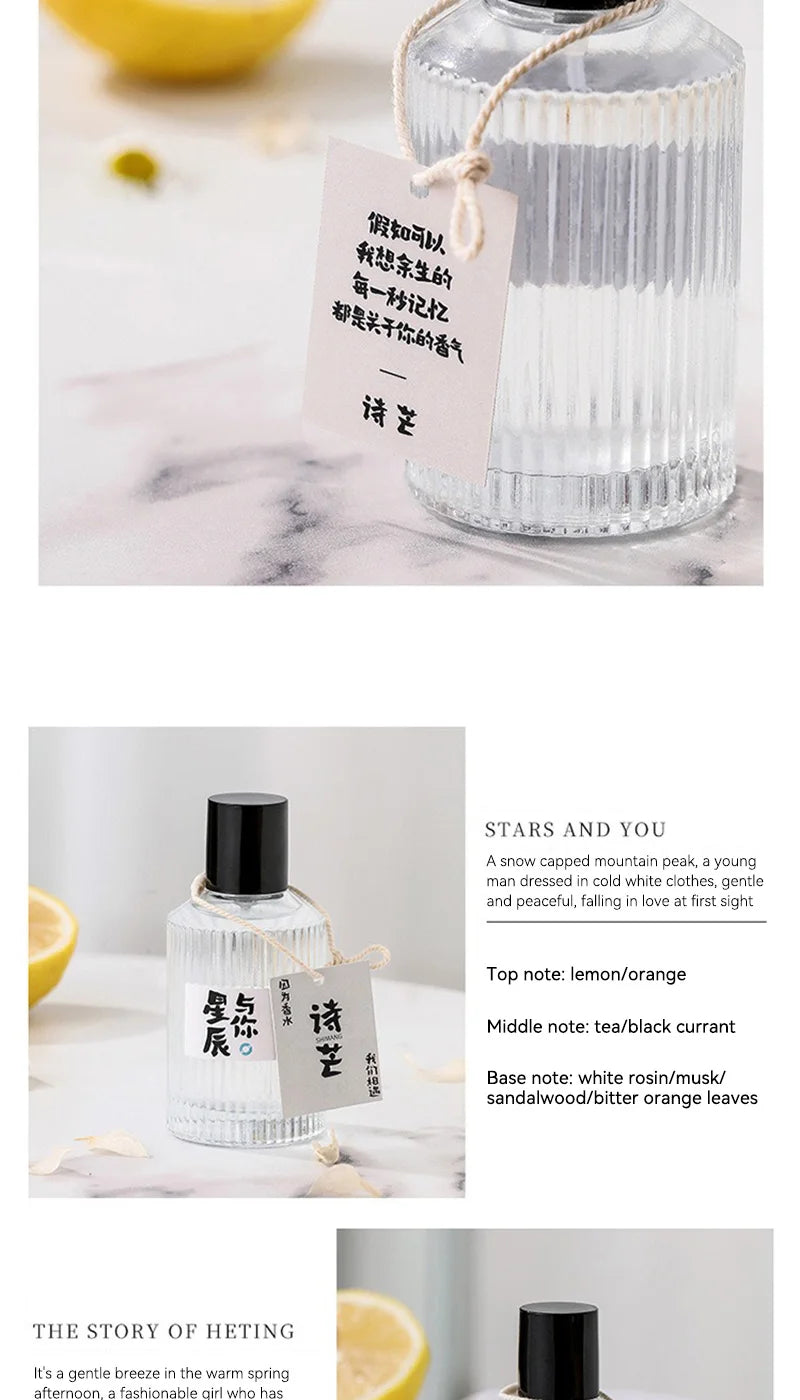 Originalmarke Wataru Monogatari Parfüm – 50 ml, langanhaltender leichter Duft, für Männer und Frauen, japanischer Stil, frisch und minimalistisch