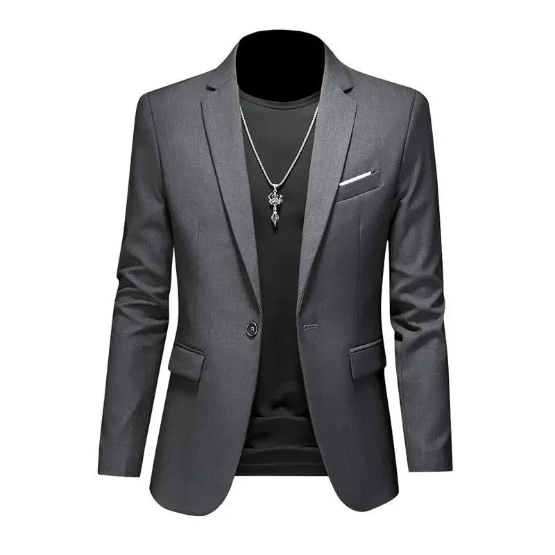 Boutique Mode Einfarbig High-end-Marke Casual Business herren Blazer Bräutigam Hochzeit Kleid Blazer für Männer Anzug Tops jacke Mantel