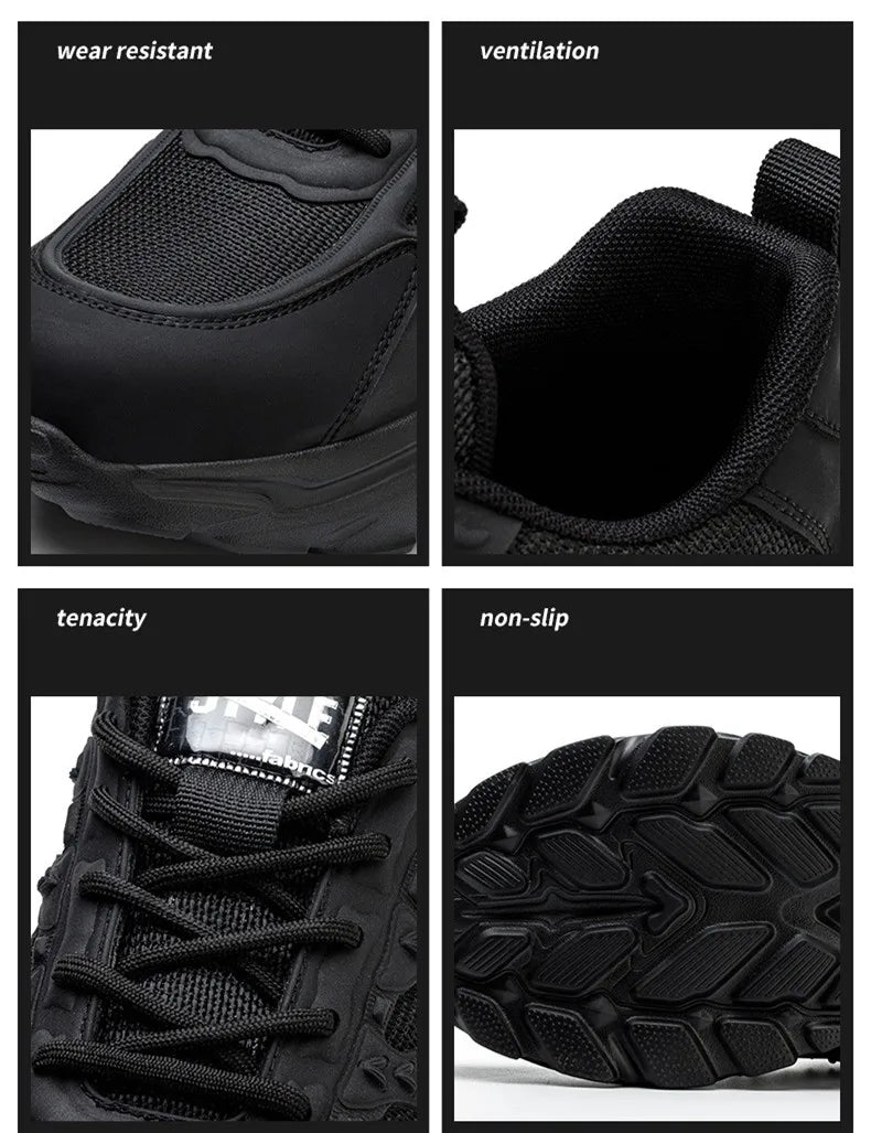 white work shoes lightweight comfortable safety shoes man women work shoes with a steel toe puncture proof safety work sneakers