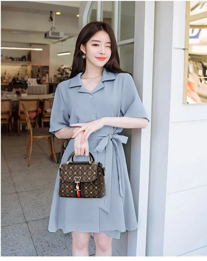 Neue Umhängetasche Damen Tasche Tote Luxus Designer Handtasche Damen Handtaschen Leder Bedrucktes Monogramm Einzelschulter Straddle Bag