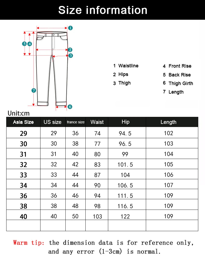Wthinlee Neue Business-Jeans für Herren, lässig, gerade geschnitten, Stretch, modisch, klassisch, blau, schwarz, Arbeits-Denim-Hose, Herrenbekleidung