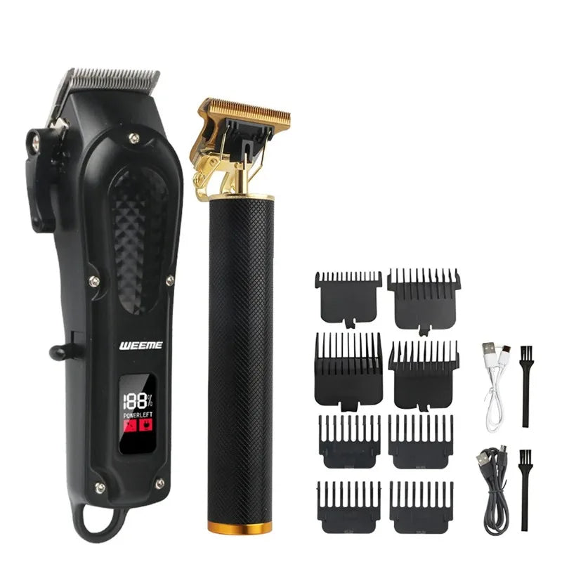 Vintage T9 Maschine elektrische professionelle Haarschneidemaschine Bartschneidemaschine wiederaufladbare Herren Rasierer Haarschneider Kit Freund Geschenk