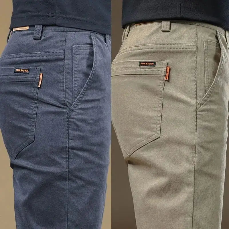 2025, Sommer-Freizeithose für Herren aus dünner Baumwolle, trendige, vielseitige, elastische, leichte Business-Hose, formelle, schlanke, gerade Hose