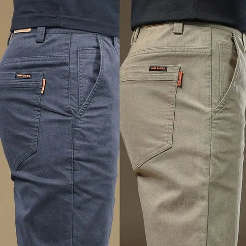 2025, Sommer-Freizeithose für Herren aus dünner Baumwolle, trendige, vielseitige, elastische, leichte Business-Hose, formelle, schlanke, gerade Hose