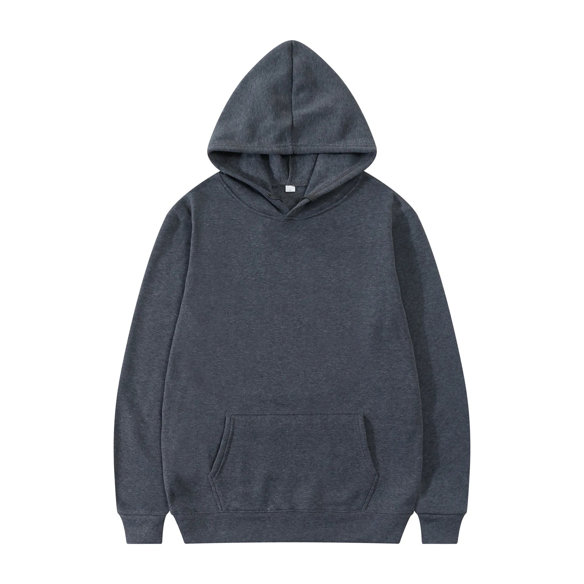 Herren Street Fashion Hoodie, lässiger Sweatshirt, einfarbiger Kapuzenpullover für Männer
