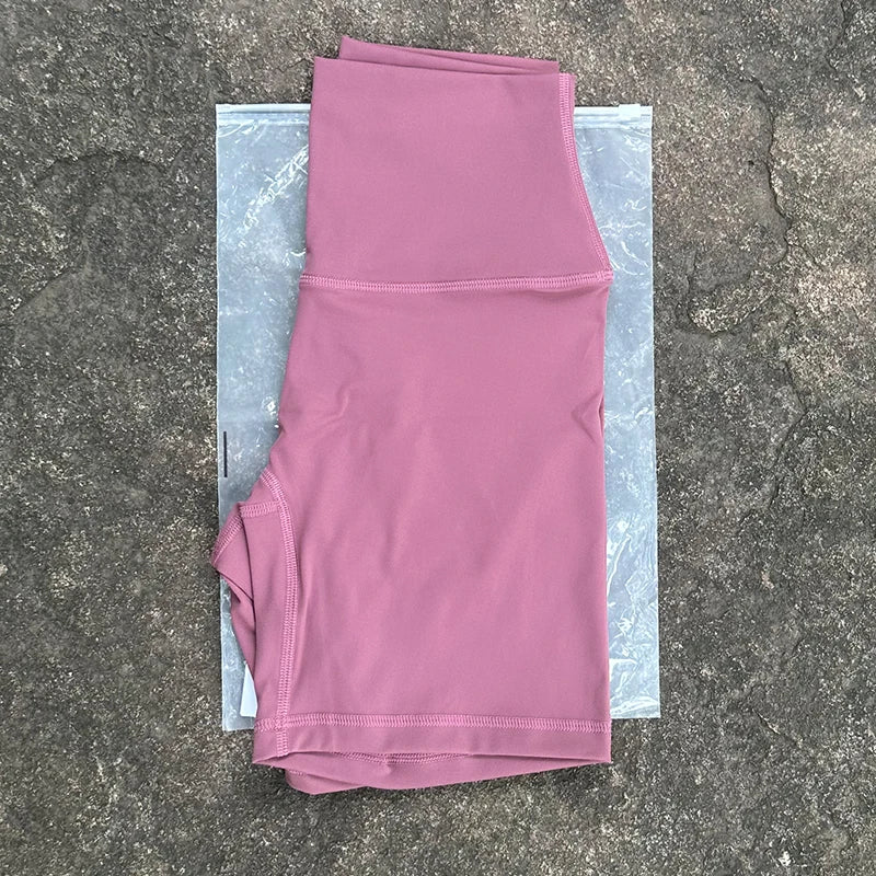 Frauen Sport Biker Shorts Frauen Nackt Gefühl Hohe Taille Yoga Shorts Push-Up Fitness Leggings Bauch-steuer Yoga Dünne Shorts
