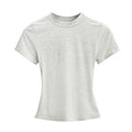 2025, neues, hochwertiges, lässiges T-Shirt, sexy, schlanke, kurze Ärmel, Modetrend, solide Damenbekleidung, Y2K-Tops